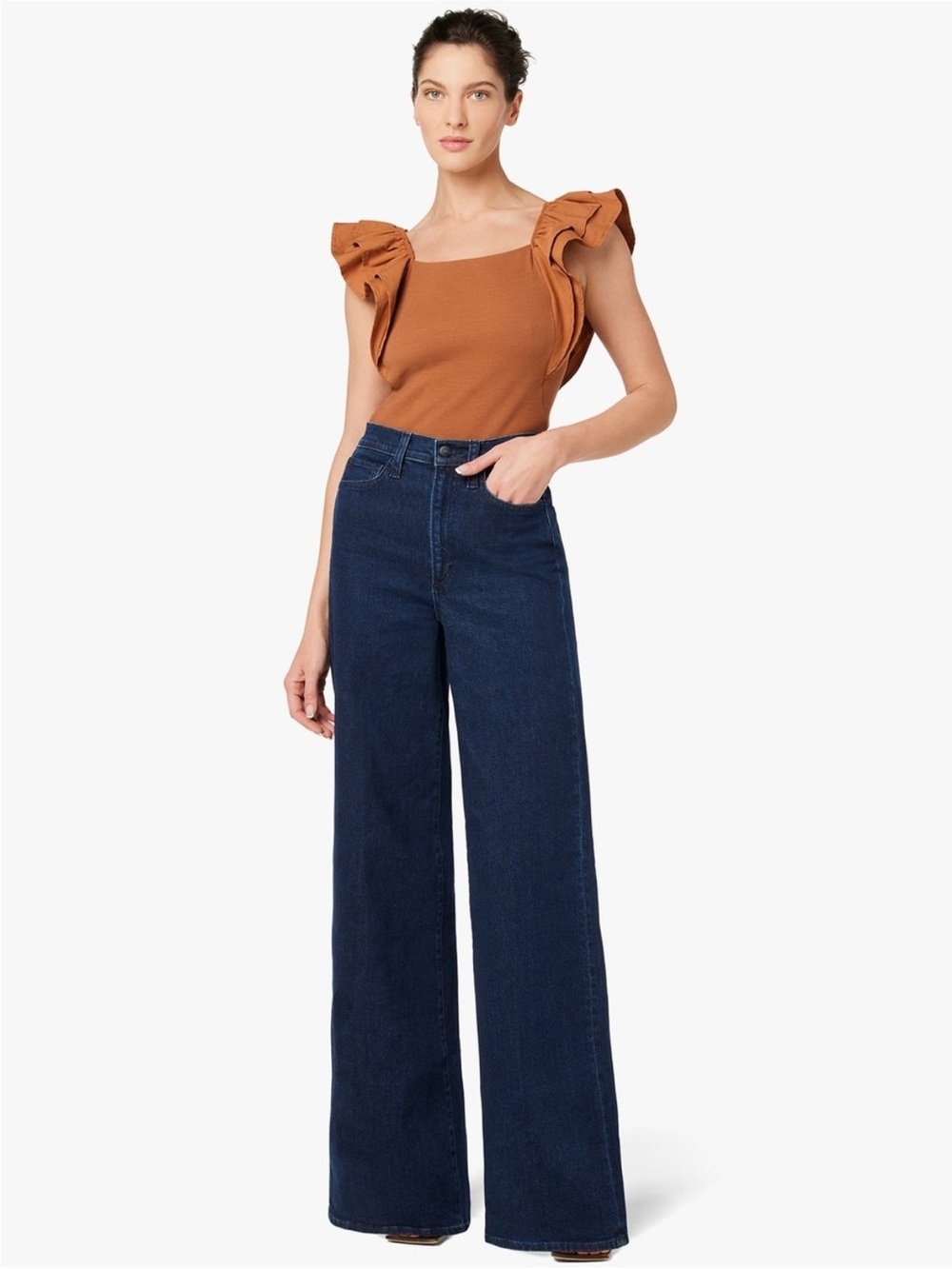 Joe's Jeans The Mia Wide Leg High Rise Cinema Jeans 26P